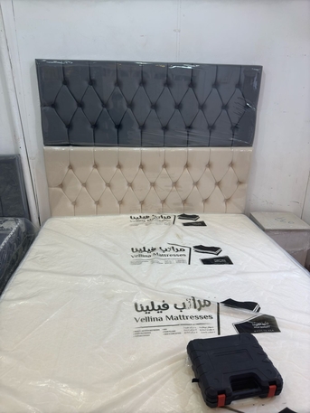 Jeddah, Furniture, SAR 5,  New Brand High Quality Double Bed 🛏️ With Mattress Available