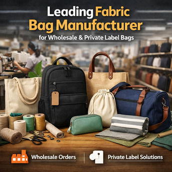 New Delhi, Businesses For Sale, Leading Fabric Bag Manufacturer For Wholesale & Private Label Bags