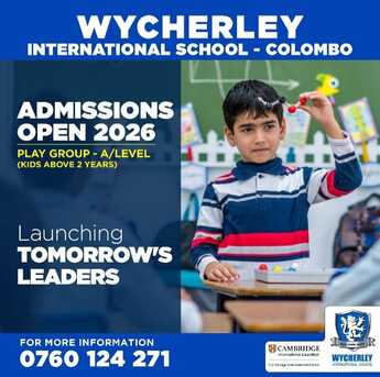Colombo, Lessons Offered, Admissions Open For Cambridge School In Colombo 2026/27