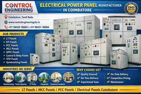 Coimbatore, Business, Electrical Power Panel Manufacturer In Coimbatore