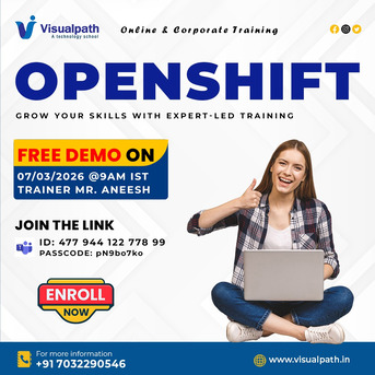 Hyderabad, Lessons Offered, Enroll Now: OpenShift Online FREE Live Demo &ndash; Mar 7, 2026!