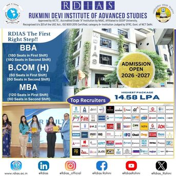 New Delhi, Education, Among The Top MBA, BBA, B.Com (H) Colleges In Delhi NCR With Placement Opportunities - RDI