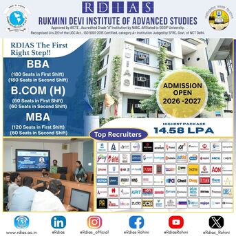 New Delhi, Education, Among The Best MBA Colleges In Delhi NCR With Placement And Affordable Fees - RDIAS