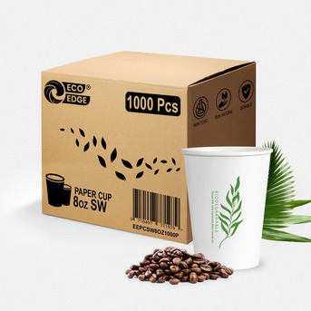 Dubai, Household Items, EcoEdge 8 Oz Disposable Heavy-Duty Party Paper Cups | 100% Natural