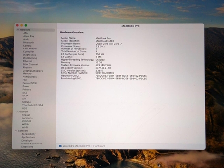 Dammam, Computers, SAR 1450,  Macbook PRO 2017 Core I7 16GB 256GB 15 Screen