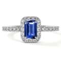 USD 1876,  Sapphire And Diamond Ring Online At GemsNY