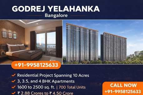 Bangalore, Real Estate For Sale, INR 28800000,  3 BR,  1600 Sq. Feet,  Godrej Yelahanka &ndash; Everything About Price