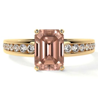 New York, Jewelry, USD 1499,  Shop Exquisite Morganite Engagement Ring At GemsNY