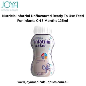 Sydney, Health & Beauty Items, Nutricia Infatrini Unflavoured Ready To Use Feed For Infants 0-18 Months 125ml - Joya Medi