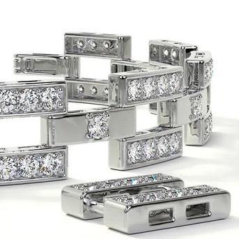 New York, Jewelry, USD 9232,  Round Pave Mens Diamond Bracelets For Sale In 2.1mm