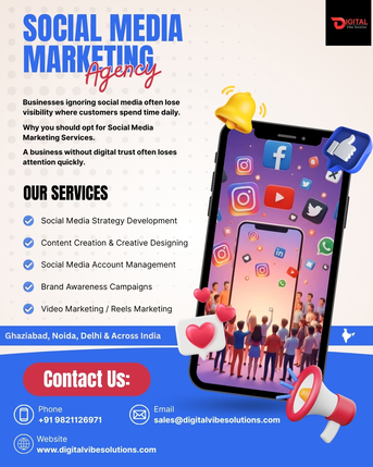 Ghaziabad, Marketing, Why You Should Opt For Social Media Marketing Services For Boost Visibility