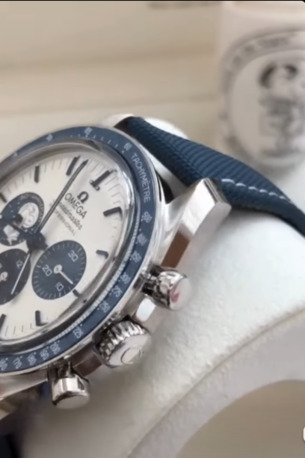Jumeirah, Watches, AED 17685,  Omega Speedmaster Moonphase &ndash; Iconic Chronograph With Blue Bezel