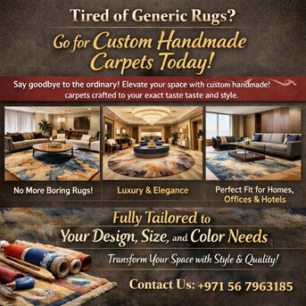 Dubai, Household, Tired Of Generic Rugs? Go For Custom Handmade Carpets Today