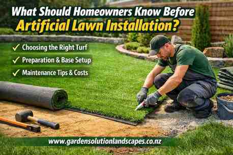 Auckland, Cleaning, What Should Homeowners Know Before Artificial Lawn Installation?