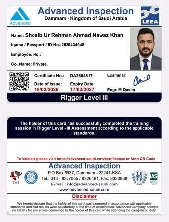 Riyadh, Job Seekers, Rigger