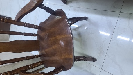 Jubail, Furniture, SAR 550,  Dining Table American Wood With 4 Chairs For Sale