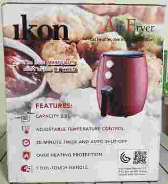 Al Jubail Al Balad, Appliances, SAR 75,  Ikon Air Fryer - 2.5 Liter -  Red Color - Good Working Condition.