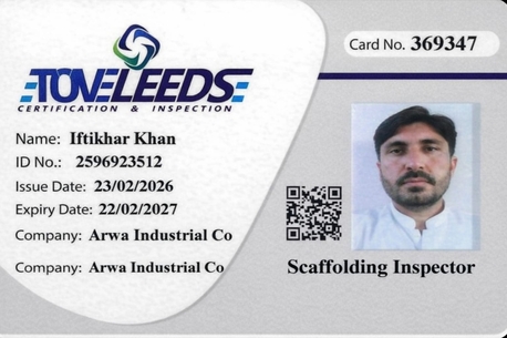 Riyadh, Job Seekers, Scaffolding Inspector