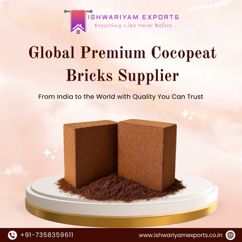 Chennai, Farm/Garden, CocoPeat Bricks Exporter In Chennai | Ishwariyam Exports