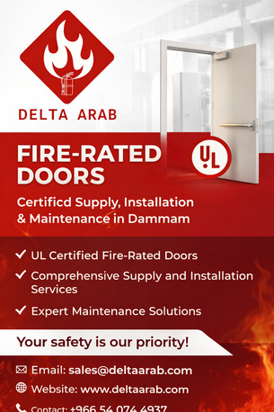 Dammam, Technical, UL Listed, Fire Rated Door, Supply, Installation & Maintenance Services In Dammam