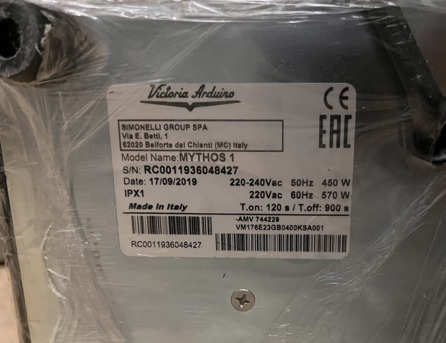 Riyadh, Electronics, SAR 5000,  Grinder Victoria Arduino Grinder Mythos 1