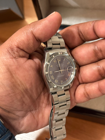 Dammam, Watches, SAR 370,  Rolex Oyster Perpeptual/ Date  | 34mm Steel | Blue Dia