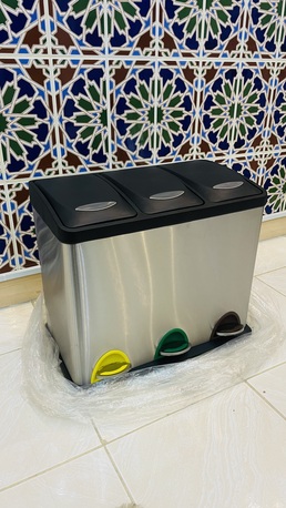 Al Rehab, Household Items, SAR 120,  3 Compartment Pedestal Trash Bin