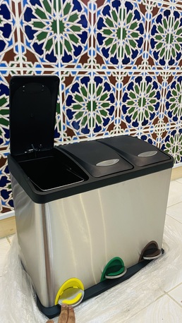 Al Rehab, Household Items, SAR 120,  3 Compartment Pedestal Trash Bin