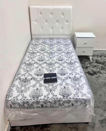 Jeddah, Furniture, SAR 4,  New Brand High Quality Single Bed Frame With Mattress Available