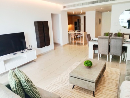 Amwaj Islands, Apartments/Houses, BHD 575/month,  2 BR,  Fully Furnished 2BHK Sea View Apartment With Maid Room | All Inclusive