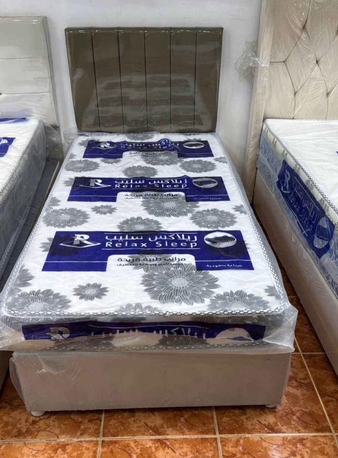 Jeddah, Furniture, SAR 5,  New Brand High Quality Single Bed 🛏️ With Mattress Available