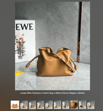 New York, Clothing & Accessories, USD 359,  Replica Loewe Mini Flamenco Clutch Bag &ndash; Warm Desert Nappa Calfskin