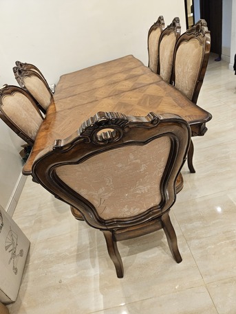 Riyadh, Furniture, SAR 800,  Wooden Dining Table With Chairs