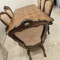 SAR 800,  Wooden Dining Table With Chairs