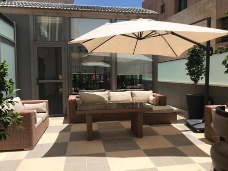 Amman, Apartments/Houses, JOD 30000/year,  Furnished,  3 BR,  220 Sq. Meter,  Stunning Ground Floor Apartment For Rent In Jabal Amman