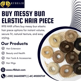 Brisbane, Beautician, Buy Messy Bun Elastic Hair Piece