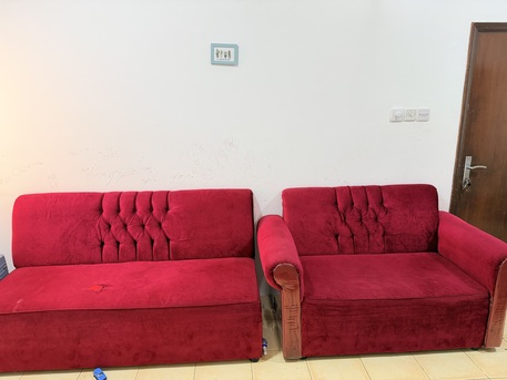 Salmaniya, Furniture, BHD 15,  Sofa Set For Sale- 2 + 3 Seater - 15 BD Only