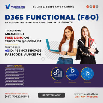 Hyderabad, Education, D365 Finance And Operations Functional Course &ndash; Free Demo Session