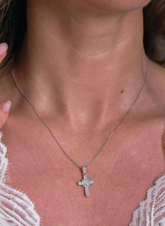 London, Jewelry, GBP 1450,  Luxury 3D Diamond Cross Statement Necklaces In London.