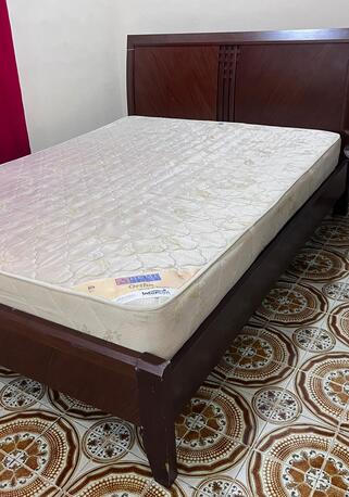 Hoora, Furniture, BHD 20,  King Size Bed With Mattress &ndash; Good Condition (20 BHD)