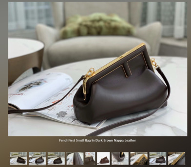 New York, Clothing & Accessories, USD 379,  Replica Fendi First Small Bag &ndash; Dark Brown Nappa Leather