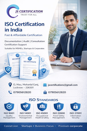 Lucknow, Business, ISO Certification In India