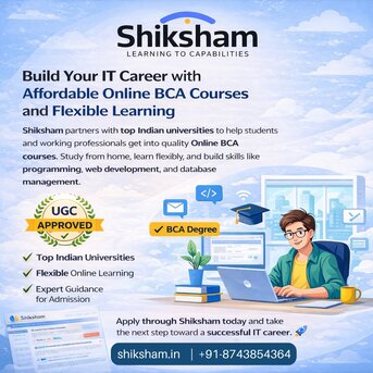 New Delhi, Education, Build Your IT Career With Affordable Online BCA Courses And Flexible Learning