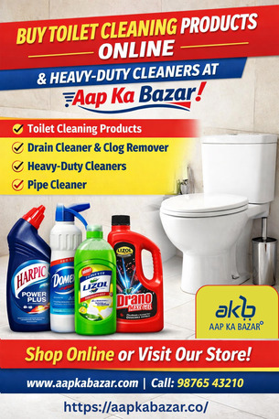 Mumbai, Household, Buy Toilet Cleaning Products Online | Heavy-Duty Cleaners At Aap Ka Bazar