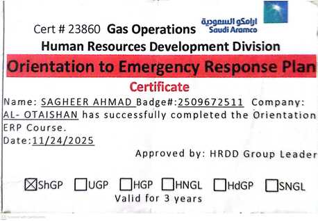 Riyadh, Job Seekers, WPR (work Permit Recever) Aramco Approved