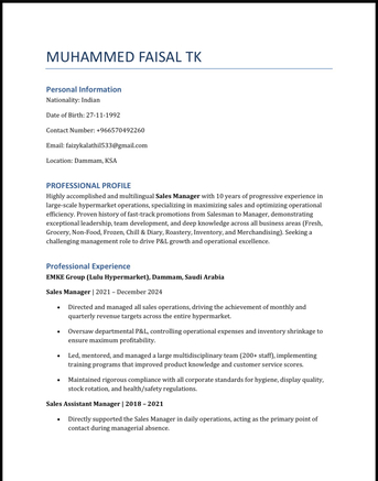 Dammam, Job Seekers, Sales Manager