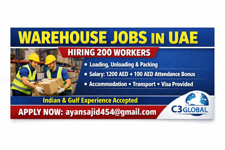 Riyadh, Jobs, Job Requirement In UAE (200)