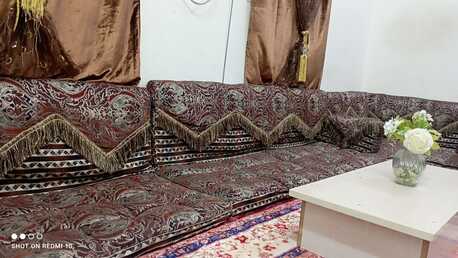 Riyadh, Furniture, SAR 425,  Beautiful Traditional Arabic Majlis &ndash; 9 Meter &ndash; Good Condition &ndash; Riyadh Malaz