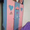 SAR 600,  Kids Bunk Bed With Slide + Wardrobe &ndash; Good Condition )