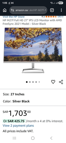 Jeddah, Computers, Hp 27 Inche Led